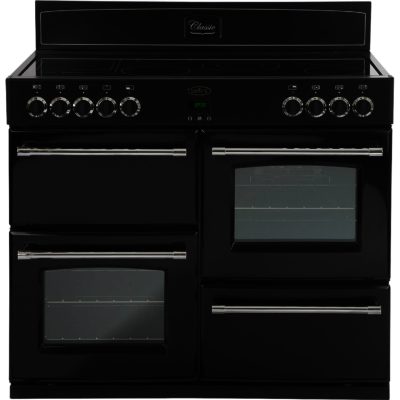 Belling Classic 100E 100cm Electric Range Cooker in Black